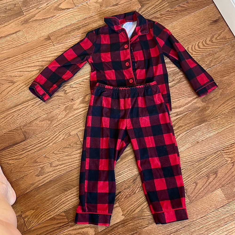 3T Buffalo Check Pajamas